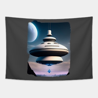 Ufo - Ufo sighting from a military fighter plane Tapestry