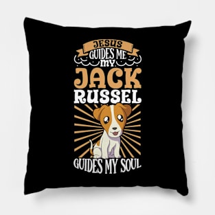 Jesus and my Jack Russel Terrier Pillow