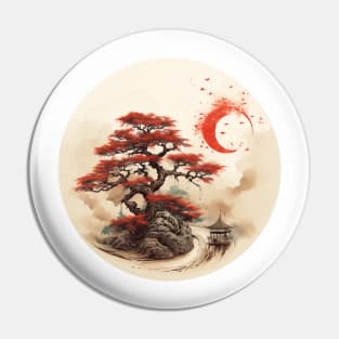 Moonlight Bonsai Pin