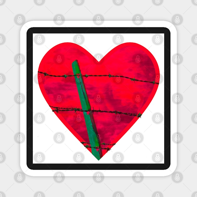 "Guarded" heart image products Magnet by Mzzart