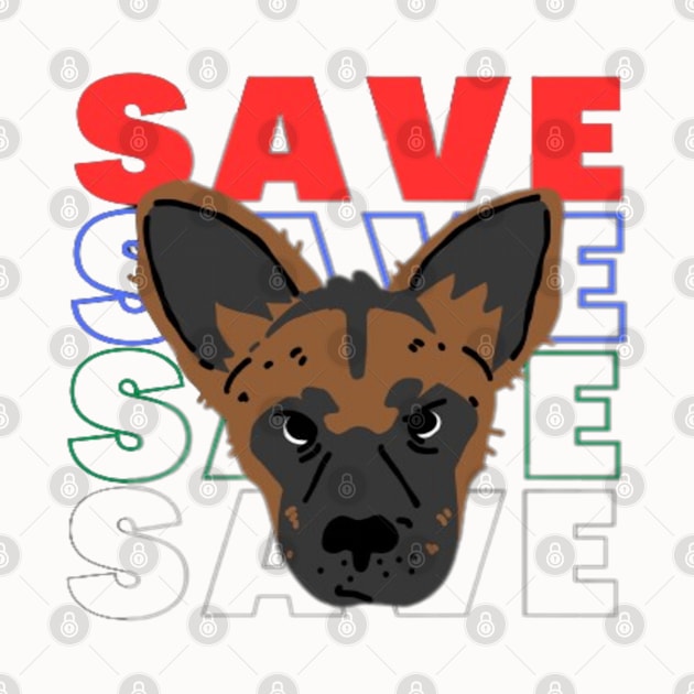 Save African Wild Dog by Jerry the Artist