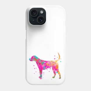 English Foxhound Watercolor Painting Phone Case