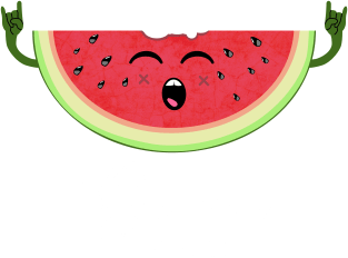 Summer rocks - Funny Watermelon Rock Hand Festival T Shirt Magnet