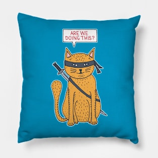 Ninja Cat Pillow