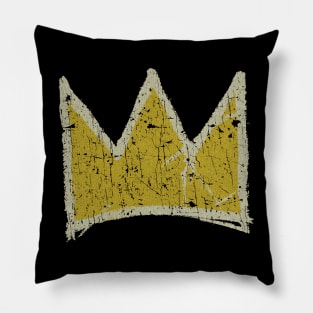 King Crown Basquiat 70s -VINTAGE RETRO STYLE Pillow