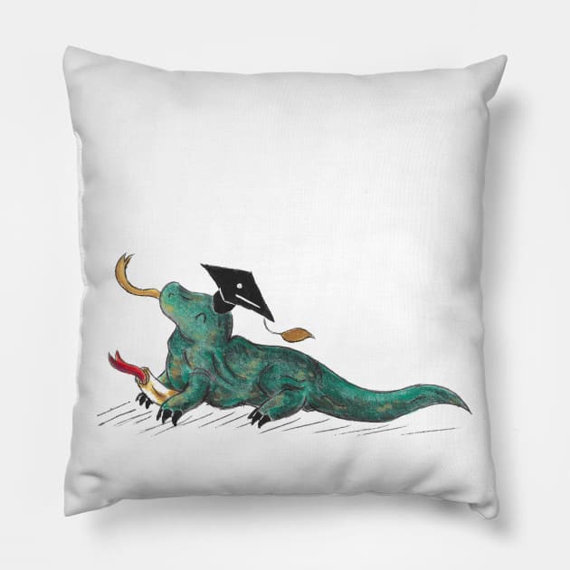 Komodo Grad Pillow by KristenOKeefeArt