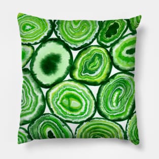 Green agate pattern Pillow