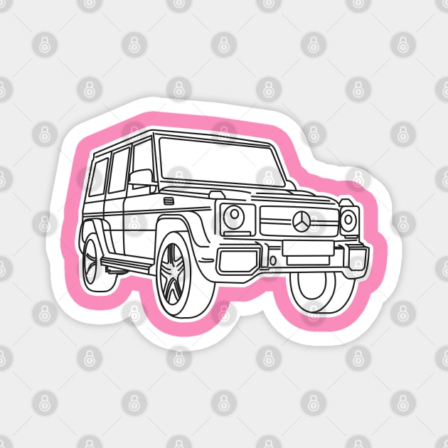 Mercedes Class G Magnet by LauralineM