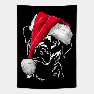 Santa Labrador Merry Christmas dog lab mom Tapestry