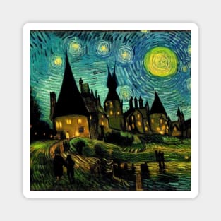 Starry Night Over Godric's Hollow Magnet