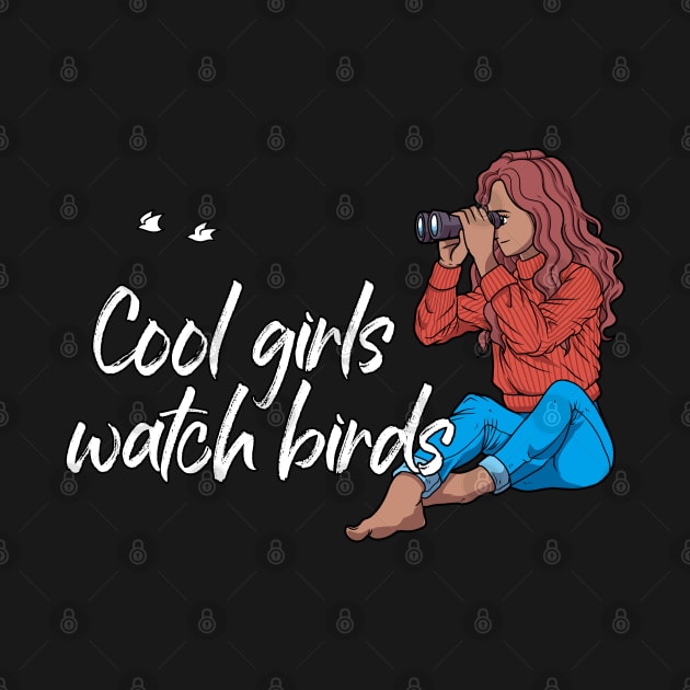 Cool girls watch birds - bird watching by Modern Medieval Design