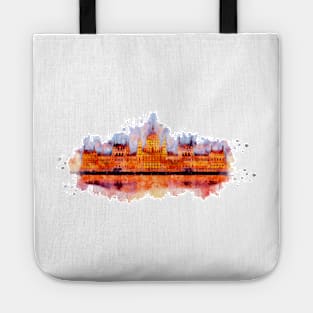 Budapest Parliament watercolor painting Tote