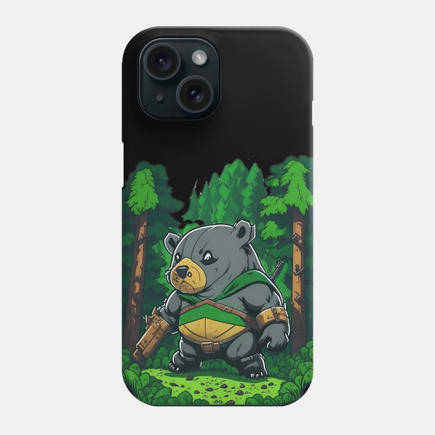 Combat Wombat Phone Case by SergioCoelho_Arts