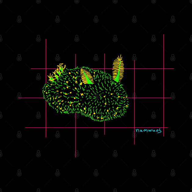 Sea bunny Jorunna parva nudibranch by Namwuob