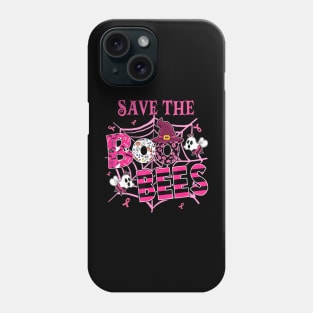 Save The Boobees Boo Bees Breast Cancer Halloween Women Phone Case