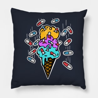 "Millennial Candy", “chill pills” ice cream with medication sprinkles Pillow