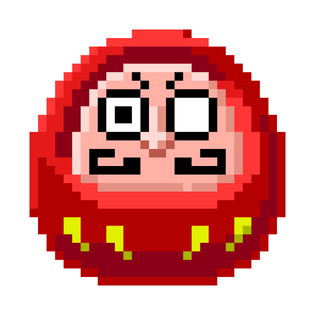 8 Bit Daruma by EvilTees