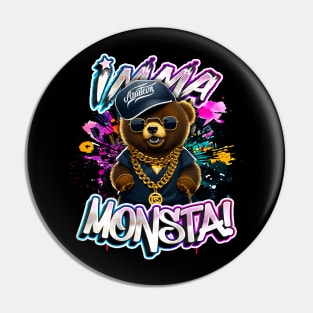 Imma Monsta! BEAR | Blacktee | by Asarteon Pin