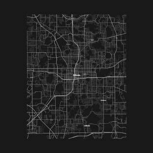 4K Orlando Florida USA Map | HD Orlando Florida USA Map | Black And White Map Of Orlando Florida United States Of America T-Shirt