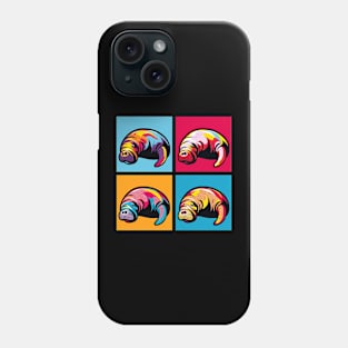 Pop Manatees Art - Trendy Marine Life Phone Case