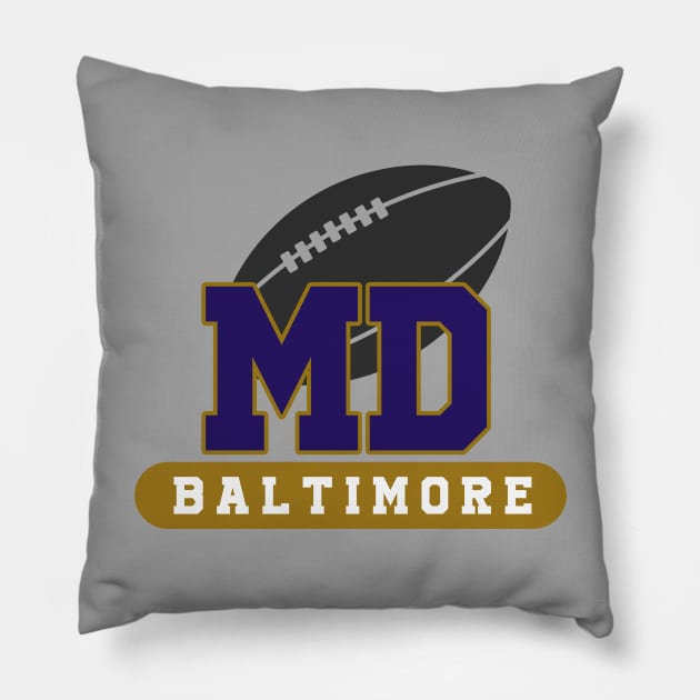 Baltimore Football Team Pillow by igzine