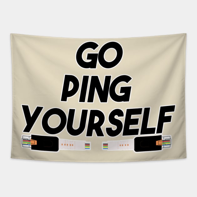 Go Ping Yourself - Computer Science Tapestry by Razan4U