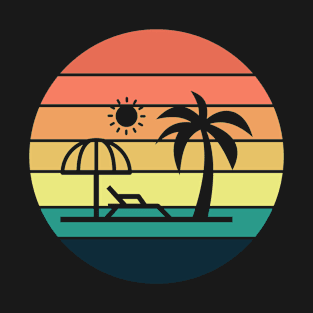 Retro Vacation Palm Tree T-Shirt