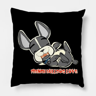 French Bulldog "Tickle my tummy!" Pillow