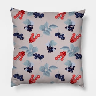 Currants Pattern with leaves Pillow