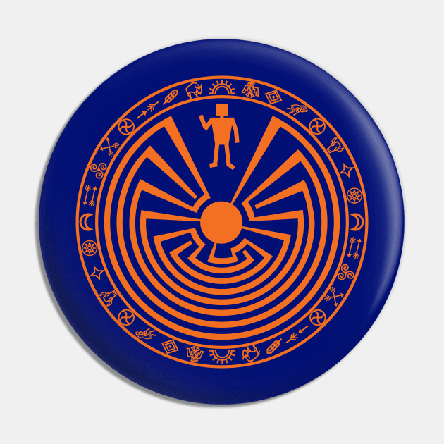 Man in the Maze Pin by PeregrinusCreative