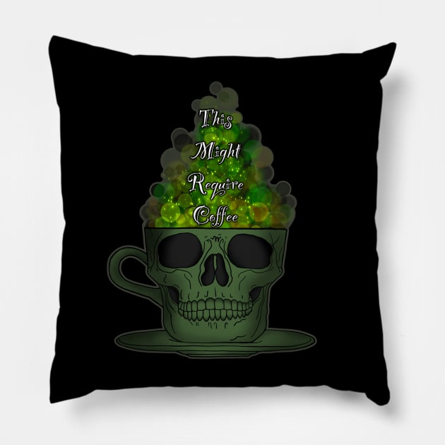 Death Wish Pillow by The Coffee Shop