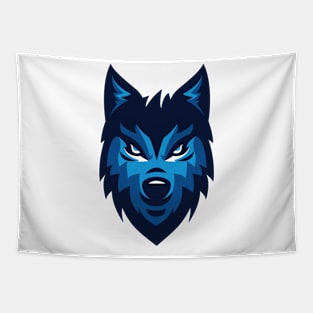 Wild wolf face Tapestry