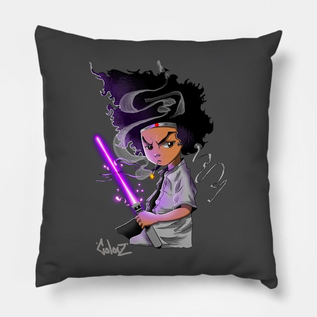 Hue the samurai Pillow by Colorz 