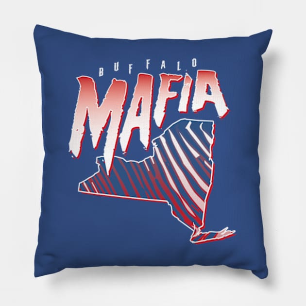 Buffalo Bills Mafia New York Pillow by stayfrostybro