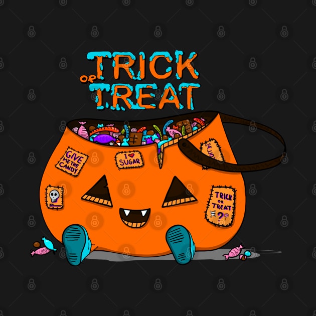 Trick or Treat Halloween pumpkin by Red Fox