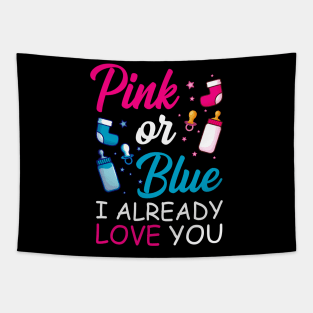 Pink Or Blue Baby Newborn Gift Tapestry