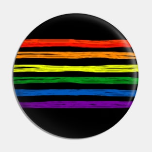 Pride colors on black Pin