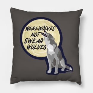 What We Do in the Shadows Werewolves Not Swearwolves Fan Art Pillow