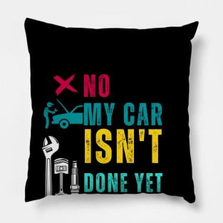 These proud funny car owner mechanic gift is perfect if you love your automotive Pillow