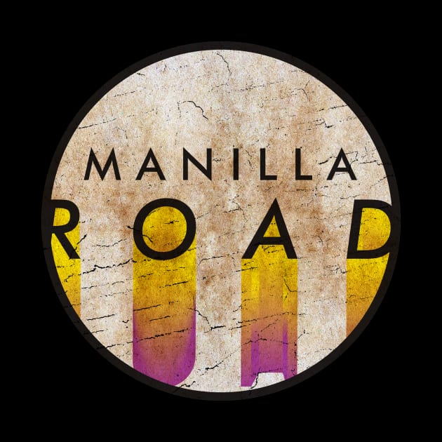 Manilla Road - VINTAGE YELLOW CIRCLE by GLOBALARTWORD