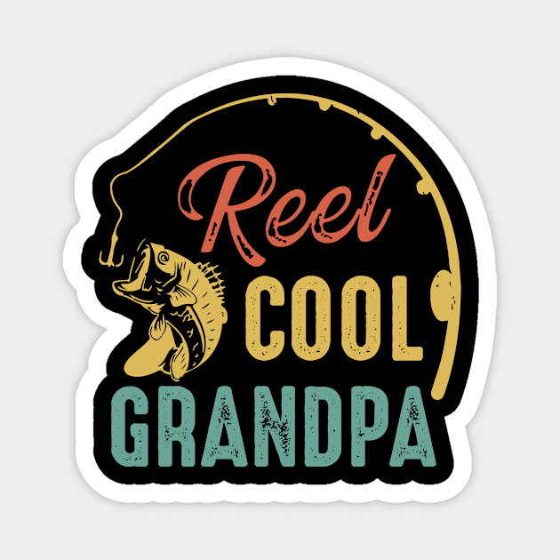 Reel Cool Grandpa Magnet by badrianovic