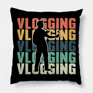 Retro Vlogging Pillow