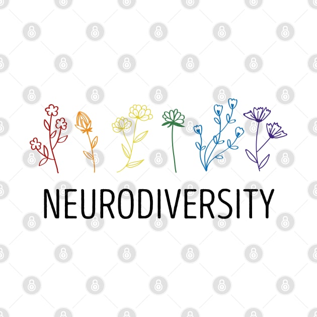 Neurodiversity Autism Awareness ADHD Flower Autistic by Aymoon05