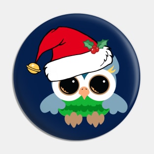 Cute Christmas Owl Pin