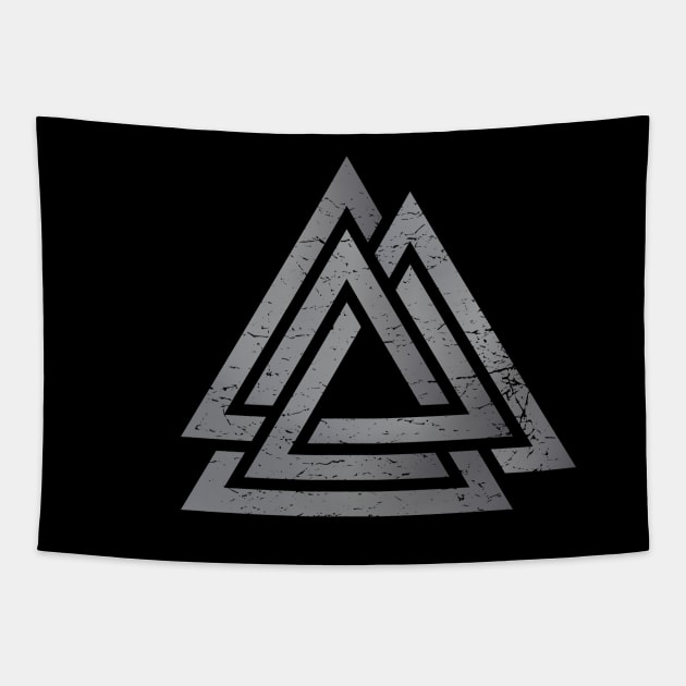 Norse Vikings Pagan Germanic Symbol Vaknut Tapestry by tatadonets