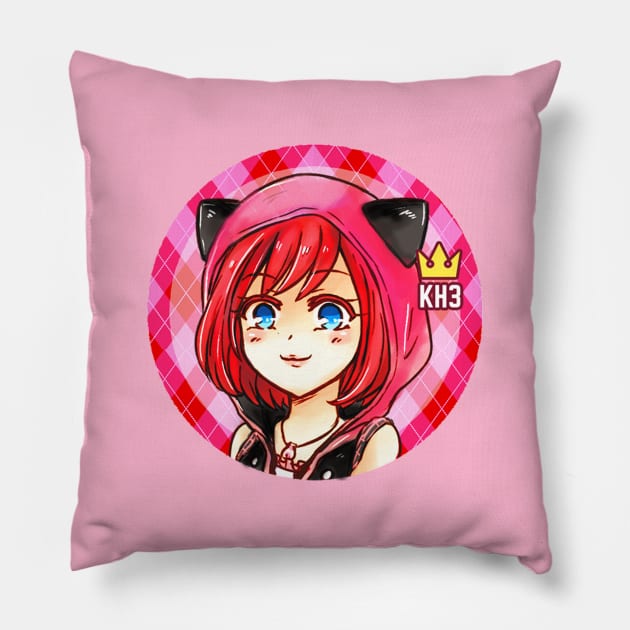 Kingdom Hearts 3 Kairi Pillow by candypiggy