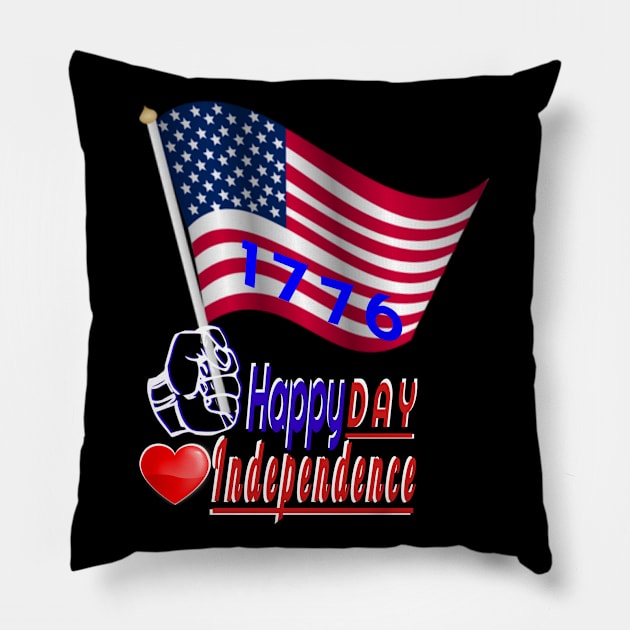 Independence Day in the United States Fourt of july Pillow by Top-you