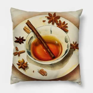 Cinnamon Tea Autumn Pillow