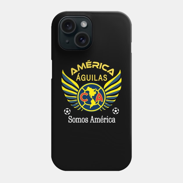 Aguilas del America Somos America Club America Futbol Mexicano Liga MX Phone Case by soccer t-shirts