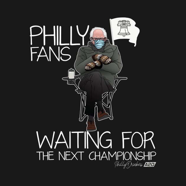 Philly Fans Waiting by Philly Drinkers